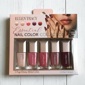 Ellen Tracy 5 Bottles High Glossy Nail Color Collection, 0.3 fl oz SEALED